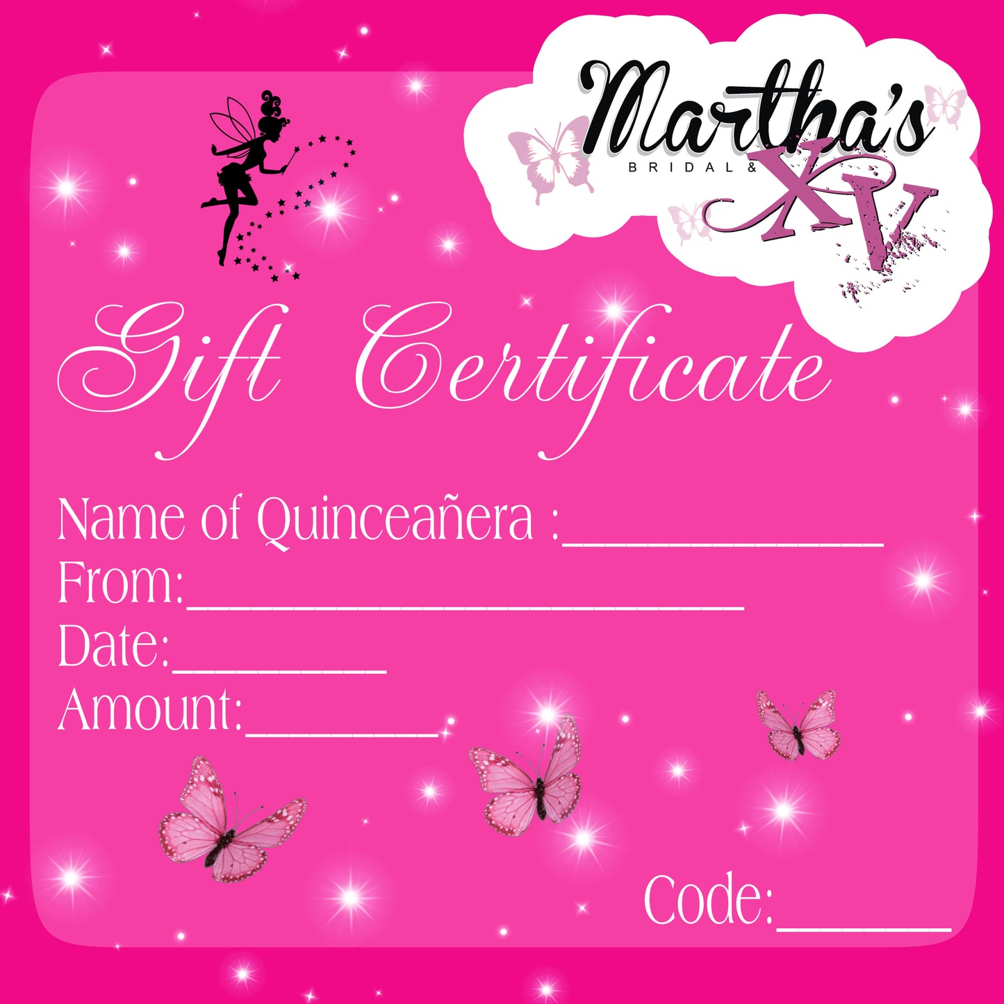 Gift certificate